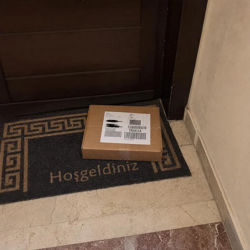 Paket kapıya güvenle teslim edildi